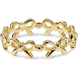 Devata Bow Ring in 14K Gold, 5mm in Yellow Gold at Nordstrom, Size 6