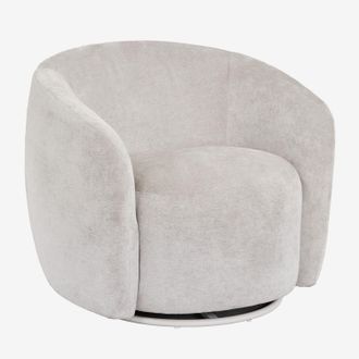 Sklum Sklum - Pack De 2 Sillones Giratorios En Chenilla Mieres