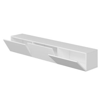 Concept Usine Mueble TV suspendido con armarios blancos 180 cm