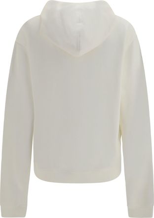 Gucci Womens Cotton And Cashmere Jersey Hoodie White-Mc Cotton; Kashmir-Capra Hircus Sweatshirts White/mc Kashmir/capra Sweater
