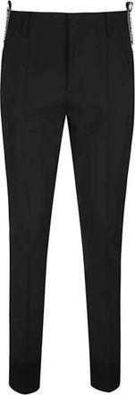 Dsquared2 Dsquared&sup2; Zwarte wollen geklede broek - Dames - Slim Fit Broeken - Zwart - S - Wol - Broeken