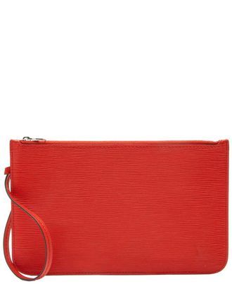 Louis Vuitton Red Epi Leather Neverfull Mm Pochette (Authentic Pre-Loved)