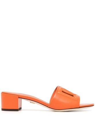 Dolce & Gabbana 40mm DG-logo mules - Orange
