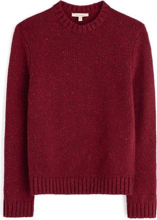 Seasalt Cornwall Bizen Neppy Wool Blend Crewneck Sweater in Conker at Nordstrom, Size Small
