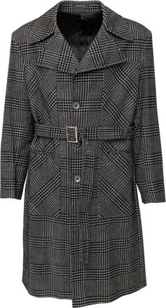 Emporio Armani Checkered Long Coat - 10s