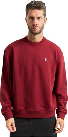 Calvin Klein Hombre, Sudaderas, Rojo, Talla: S