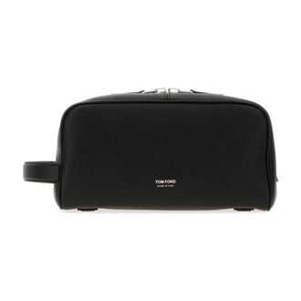 Tom Ford Beauty Case Classico in Pelle Granata - - Bags - Uomo - Nero - ONE SIZE