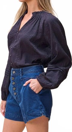 Cleobella Alicia Long Sleeve Blouse In Black