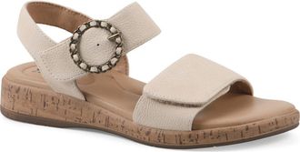 White Mountain Bonique Corck Wedge Sandal in Light Sand/Nubuck at Nordstrom Rack, Size 9.5