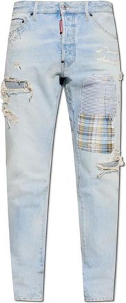 Dsquared2 Teddy Jeans - Heren - Slim Fit Jeans - Blauw - S - Katoen - Jeans