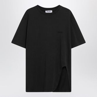 The Attico Washed T-Shirt With Shaped Hem