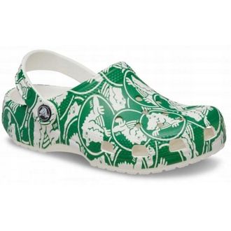 OEM Zuecos Crocs Classic Duke Para Ni&ntilde;os 210007 C11eu 2829 Green Hiedra
