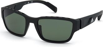 Adidas Sport SP0007 Polarized 02R Mens Sunglasses Black Size 57