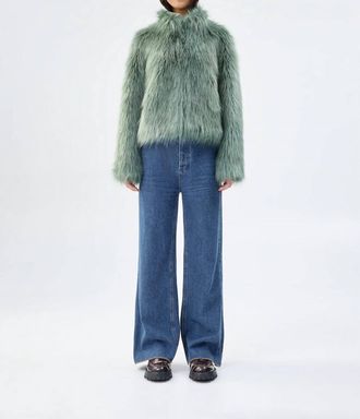 Unreal Fur Faux Fur Delish Jacket In Sage