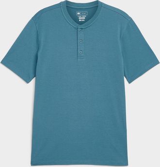 Le 31 Mens Soft jersey Henley Shirt T-shirt Standard fit