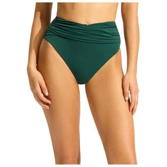 Seafolly Collective High Waist Wrap Front Pant Bikini-Bottom f&uuml;r Damen | blau