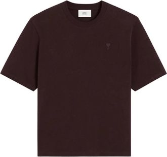 Ami Ami de Coeur T-shirt - male - Ami Paris - T-Shirts - Purple - S - Tops