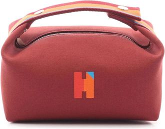 Herm&egrave;s Borsa a mano Bride A Brac piccola in tela 2010-2025 - Marrone