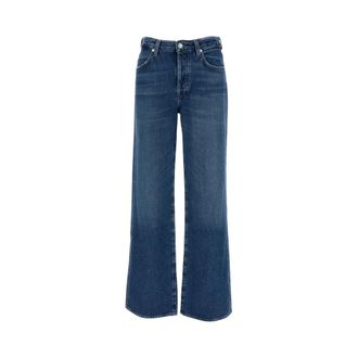 Citizens Of Humanity Wide Jeans, female, Blue, Size: W25 Annina 33in Wide Jeans