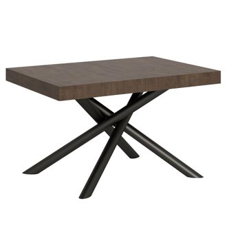 Itamoby Mesa extensible 90x130/234 cm efecto madera nogal, hierro