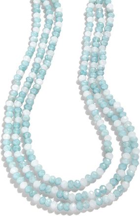 BaubleBar Isla Layered Beaded Necklace in Blue at Nordstrom