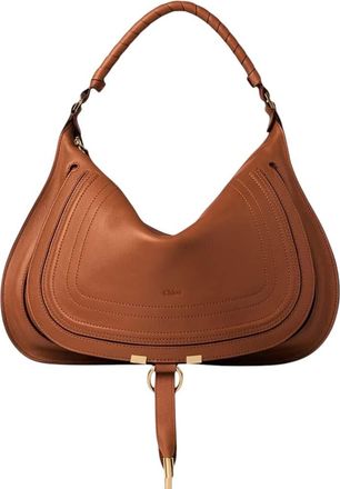 Chlo&eacute; Brown Marcie Large Shoulder Bag