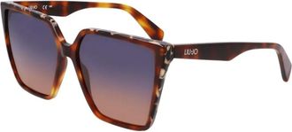 Liu Jo Vierkante zonnebril - unisex - Zonnebrillen - Bruin - 58 MM - Accessoires