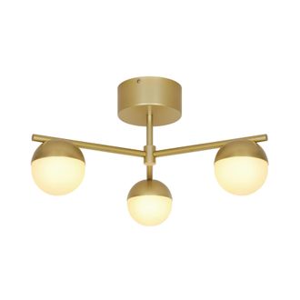 Nordlux Modern Indoor Ceiling Light Brass Metal G9 Hand Blown Glass - Mains Powered, IP20 in Brown