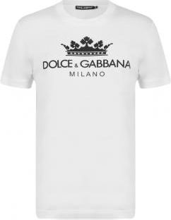 Dolce & Gabbana Milano Logo White T-shirt Size S