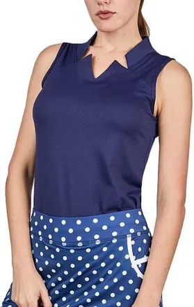 Sofibella Golf Colors Sleeveless Womens Golf Shirt in Navy at Nordstrom, Size X-Large