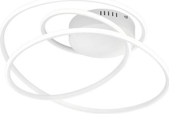 Reality Plaf&oacute;n Led Integrado De Metal Blanco Mate - Bolonia