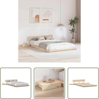 vidaXL vidaXL Letto marrone - Struttura del letto Marrone 120 x 190 cm legno