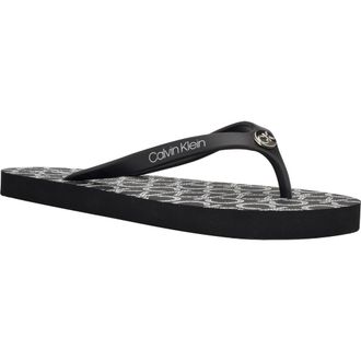 Calvin Klein Sarminya Flip Flop Sandal in Black at Nordstrom Rack, Size 11