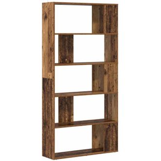vidaXL Book Cabinet Old Wood 80 x 24 x 159 cm Engineered Wood vidaXL