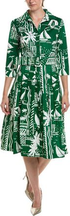 Samantha Sung Amber Cote Dazure Midi Shirtdress