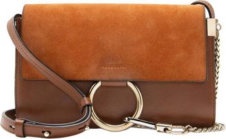 Chlo&eacute; Calfskin Suede Faye Small Shoulder Bag (Authentic Pre-Loved)