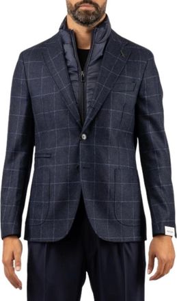 Paoloni Giacca Sartoriale - - Jackets - Uomo - Blu - M