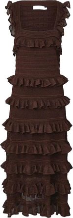 Zimmermann Hypnotic midi dress - Marrone