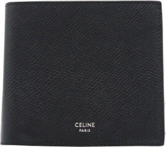 Celine Black Leather Wallet (Bi-Fold) (Pre-Owned)
