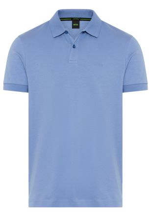 Boss Green by Hugo Boss Poloshirt BOSS GREEN Pio 2, Herren, Gr. XXL, light, pastel blau459, Jersey, Obermaterial: 100% Baumwolle, gestreift, regular fit normal, Rippstrickb&uuml;n