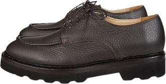 Eleventy Klassieke Leren Veterschoen - Heren - Veterschoenen - Bruin - 42 EU - Leer - Schoenen