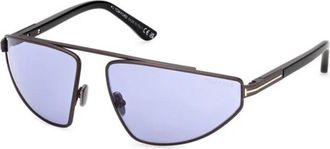 Tom Ford Parker-02 Zonnebril - unisex - Zonnebrillen - Grijs - 64 MM - Accessoires