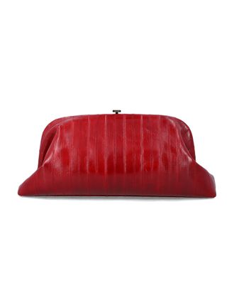 Alberta Ferretti Eel Leather Pouch Grande Crossbody Bag