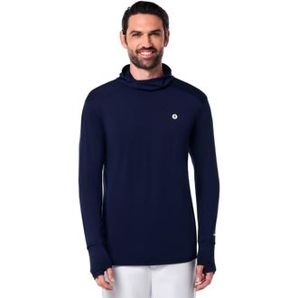 Coolibar Mens Performance Sun Hoodie - UPF 50+ Sun Protection - Agility in Navy at Nordstrom, Size Xx-Large L