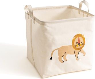 La Redoute Interieurs Vierkante mand met leeuw motief, Junglito