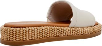 Steve Madden Boardwalk Bone Leather BOAR02S1-BONE Womens