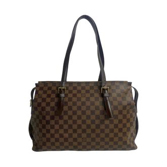 Louis Vuitton Pre-owned Tote Bags, female, Brown, Size: ONE SIZE Pre-owned Leather Top Handle Bag