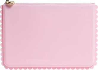 Stoney Clover Lane Jelly Scalloped Flat Pouch in Flamingo at Nordstrom