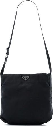 Prada Borsa a tracolla in tessuto aperta 2000-2013 - Nero