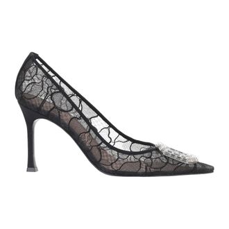 Amina Muaddi Pumps - Dames - Schoenen - Zwart - Maat: 37 1/2 EU